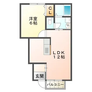 ヴェルデュール B棟【1階】の間取り