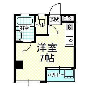 シンセリティ天神【1階】の間取り