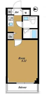 Log都庁前【2階】の間取り