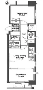 コンフォリア日本橋人形町【2階】の間取り