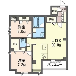 エルミタージュクール【2階】の間取り