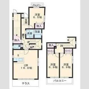 Greenwich houseの間取り