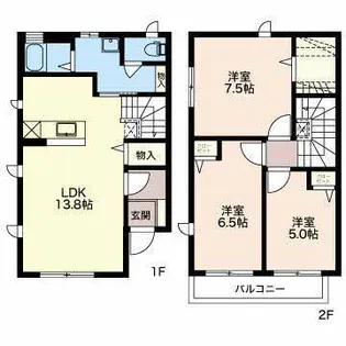 フォーレスモコBの間取り