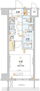 ハーモニーレジデンス池上【1階】の間取り