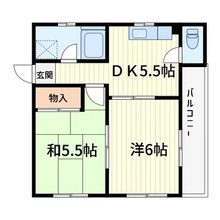 神宮ハイツ【2階】の間取り