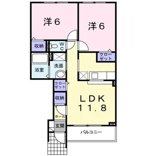 グレイスヴィラサンヨーH【1階】の間取り