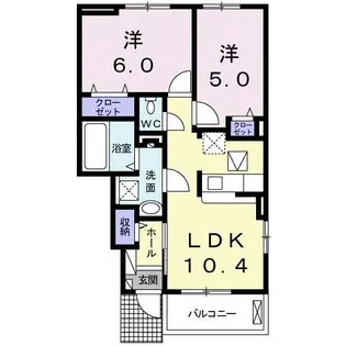 エターナリーI【1階】の間取り