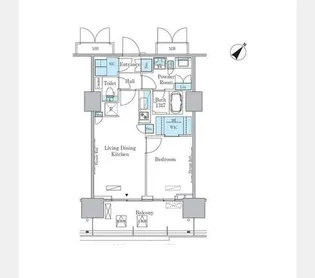 HARUMIFLAG PORT VILLAGE C棟【6階】の間取り