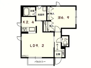 シャトル ポルテ【1階】の間取り