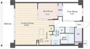 ART RESIDENCE IN OoTAKA-no-MORI【2階】の間取り