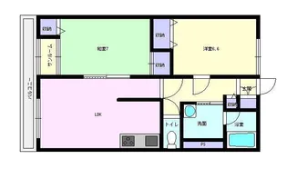 ビューパレス白金【1階】の間取り