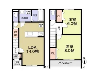 J Wing Eastの間取り