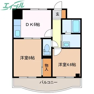 メゾンラポール【2階】の間取り
