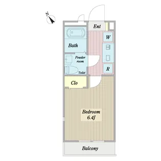 CASA FONTANA【2階】の間取り