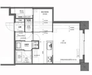 Brillia ist Tower 勝どき【27階】の間取り