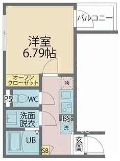 カインドネス矢部中央【2階】の間取り