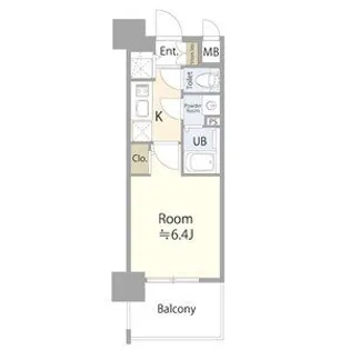 エスリード上前津LIVIA【10階】の間取り