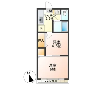 アーバンクレスト【1階】の間取り