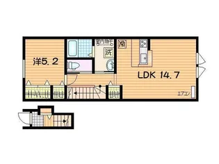 MITAKE SOLEIL(ミタケ ソレイユ)【2階】の間取り