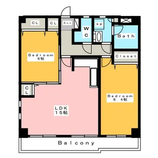 セレブ159【3階】の間取り