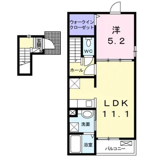 サンフローラB【2階】の間取り