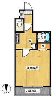 サンパティック参番館【2階】の間取り