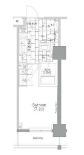 ザ・パークハビオ上野レジデンス【4階】の間取り