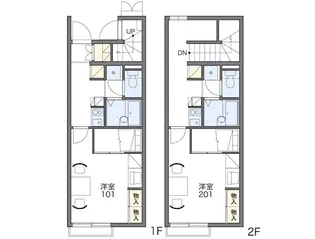 はくわ II号棟【1階】の間取り