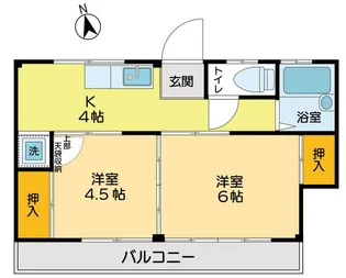 コーポ樫の木【2階】の間取り