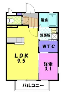 K&Mテクノ F【1階】の間取り