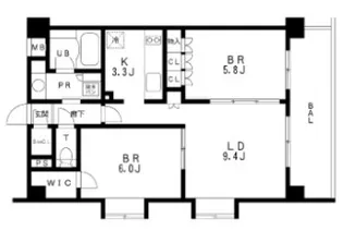 レジディア池袋【5階】の間取り