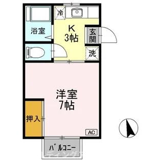 ビューティパレス【2階】の間取り
