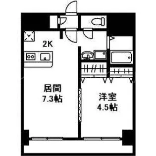 アーク菊水43【8階】の間取り