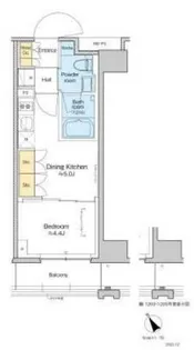 プラウドフラット清澄通り【7階】の間取り