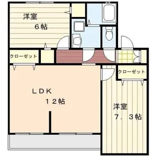 トレステーラ東中津ヴィラA【2階】の間取り