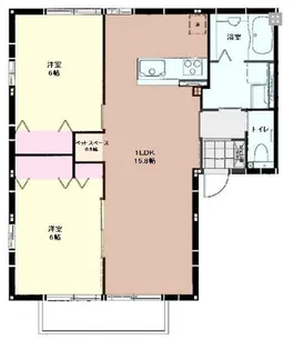 ロックリバー【2階】の間取り