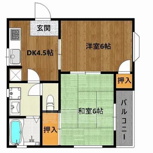 プロスパ6【1階】の間取り