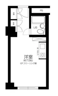 六本木ユニハウス【4階】の間取り