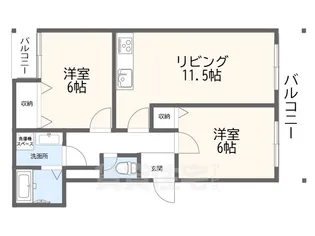 オーク高台【2階】の間取り
