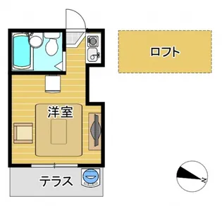 サンわらびハイム【1階】の間取り