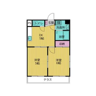 ハイツ綾瀬【1階】の間取り