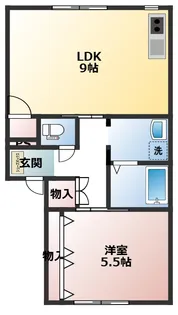 ゲゼルチトセ【2階】の間取り