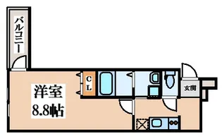 フジパレス東花園イースト【1階】の間取り
