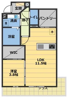 ディーシャンブル南丸之内C棟【2階】の間取り