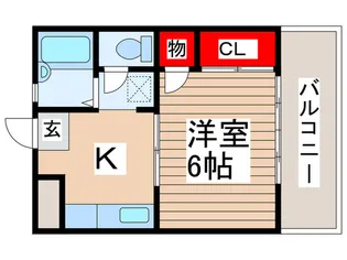ロジカル南流山【2階】の間取り