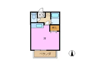 ハイツフタバ【1階】の間取り
