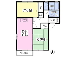 グリーンライフ【1階】の間取り