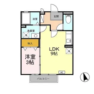リヴェールタキ【2階】の間取り