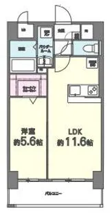 カーサビアンカ西公園【1階】の間取り