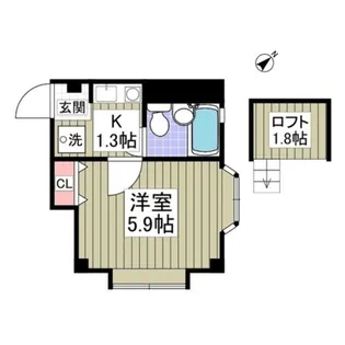 ローズアパートメント泉10番館【1階】の間取り